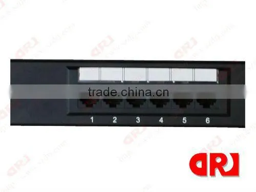 With Back Bar 12 ports UTP cat5E patch panel