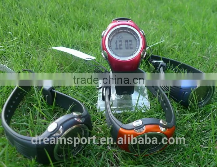 Wireless Heart Rate Monitor Chest Belt Wrist Pedometer Watch For Sports Running