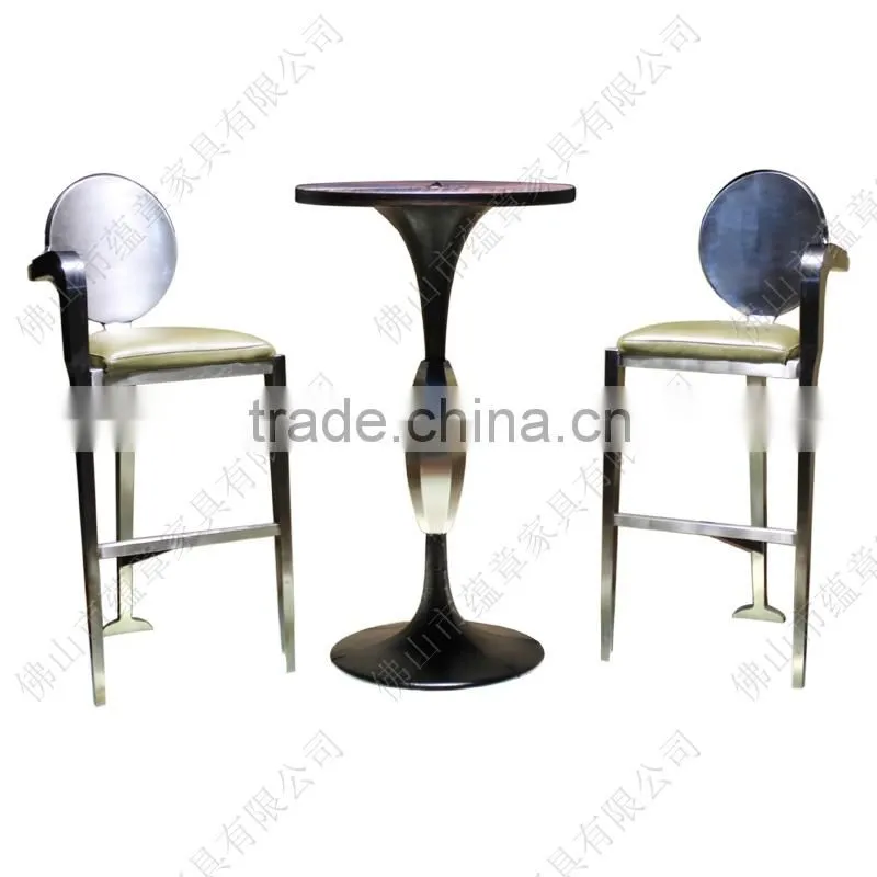 2015 Modern drawing stainless steel bar chair