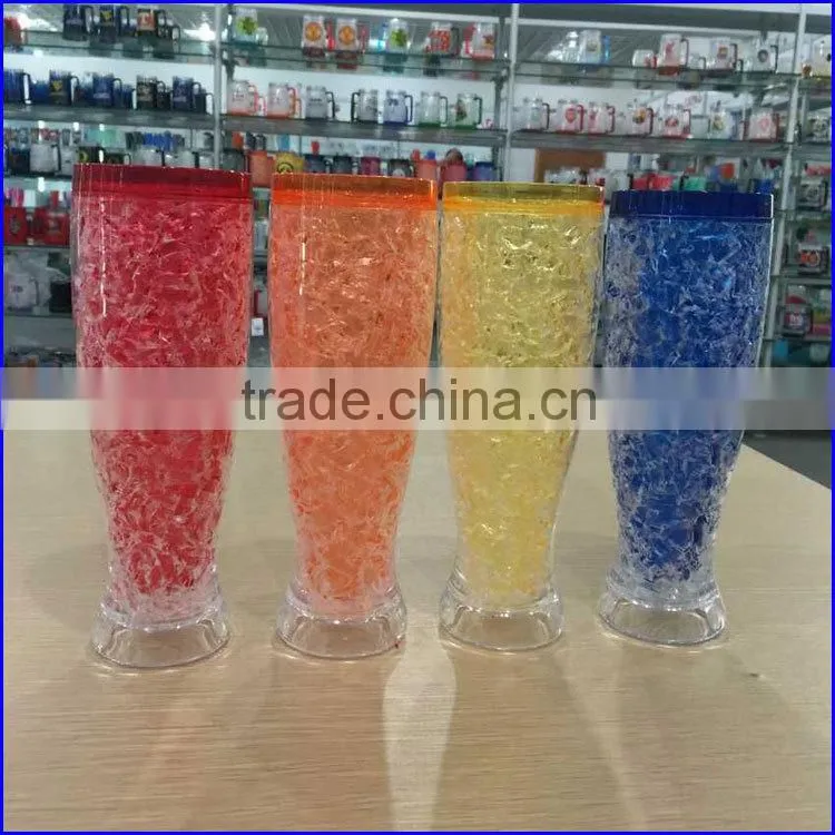 450ML 16OZ PBA free Ice gel freezer mugs beer tumbler cups with printing for promotion gift souvernirs