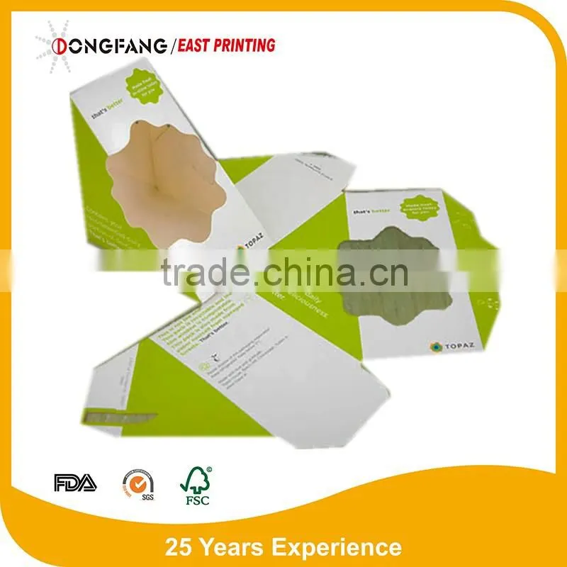 paper sandwich box of high quality take away paper sandwich packaging box