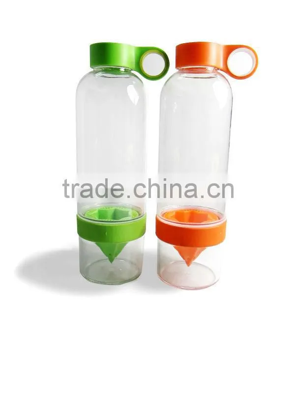 FDA LFGB SGS approved tritan lemon Bottle Fruit Infuser Water Bottle