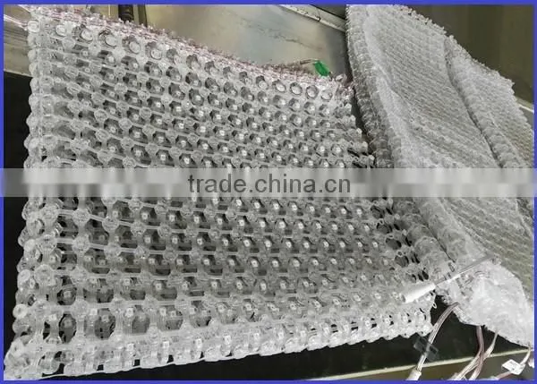 2016 transparent led curtain display P30 P40 P50led gridding screen