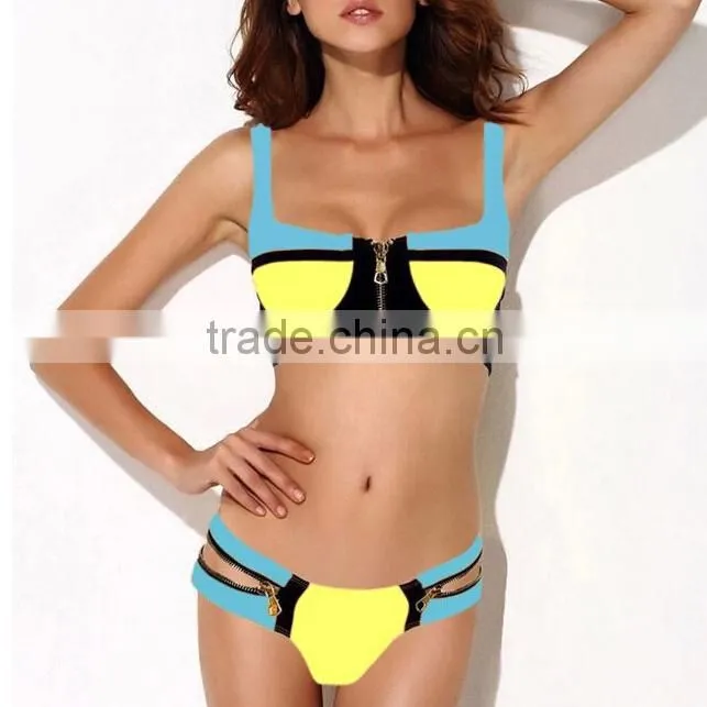 Vintage zipper for ladies bra and bikini