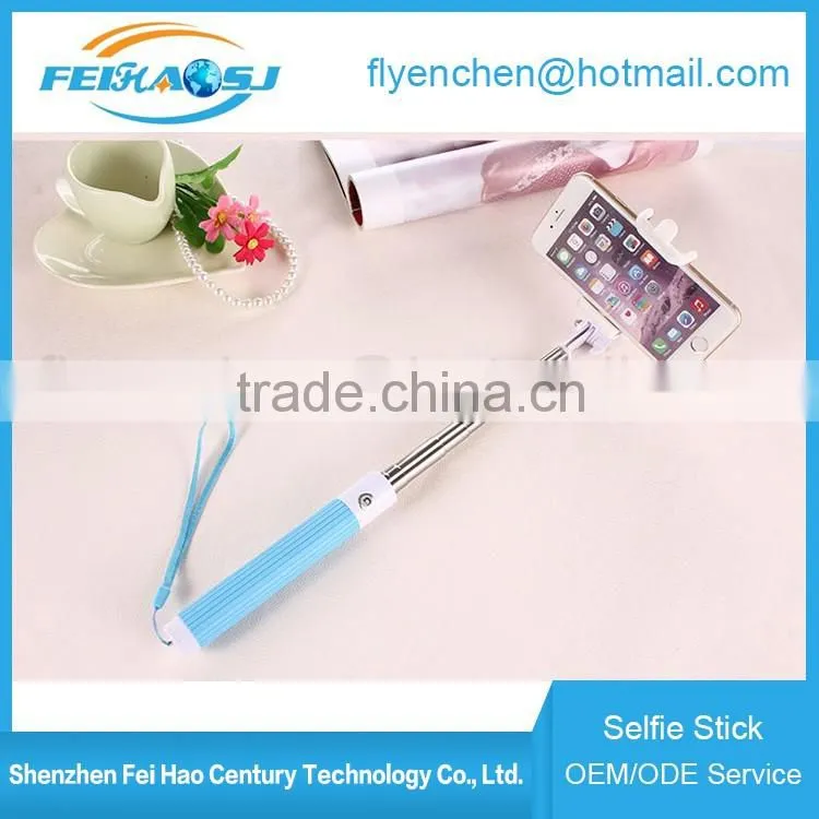 Wholesale High Quality Extendable Wireless Monopod Bluetooth Mini Selfie Stick For Phone