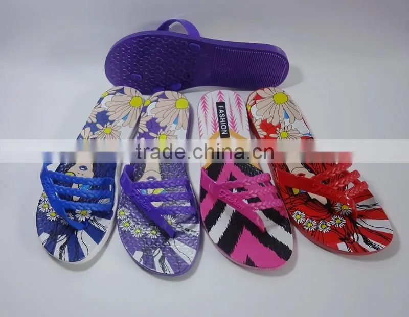2016 XSD PVC PCU Ladies fashion flipflops Slippers