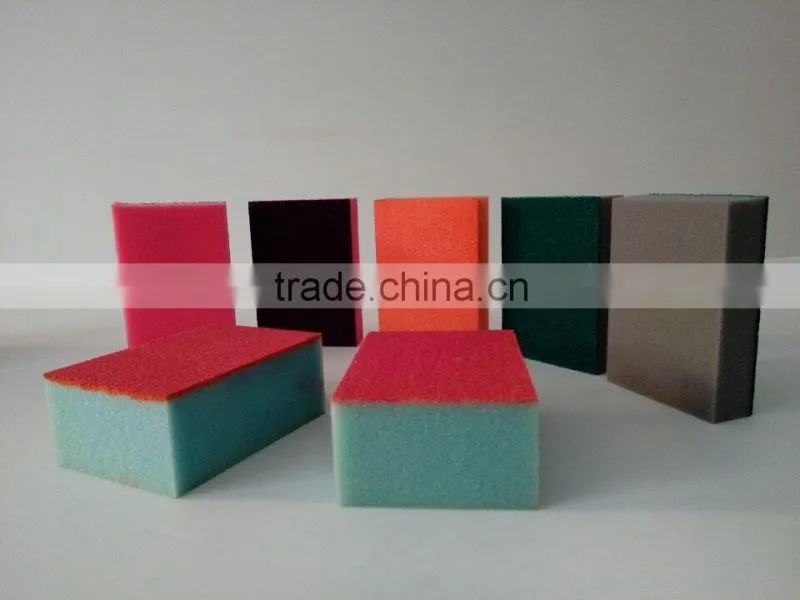 Colourful cleaning sponge