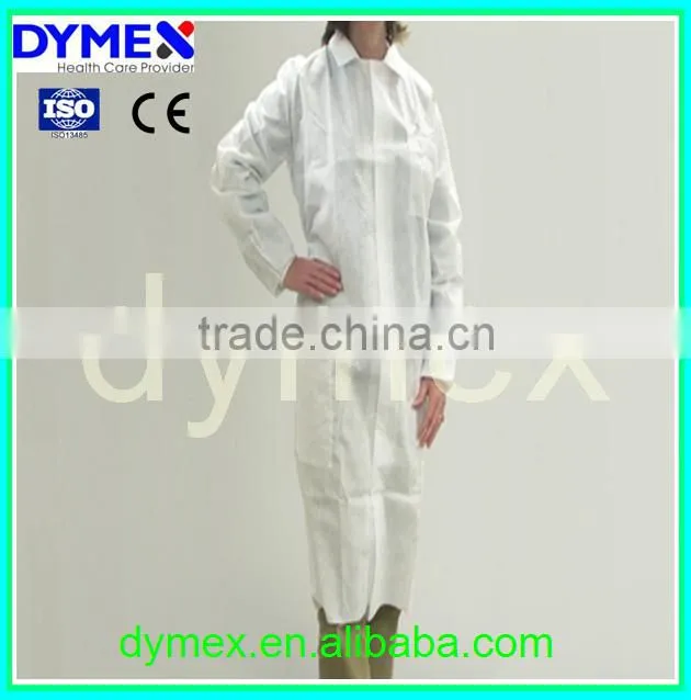 Disposable non woven fabric sterile medical supplies lab coat