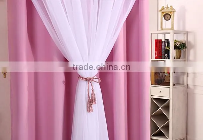 Living Room Curtains Polyester Blackout Woven Stripe Fabric