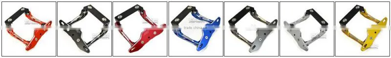 BJ-LPL-030-RD Universal CNC Billet Aluminum Motorcycle Tail Tidy License Plate Bracket