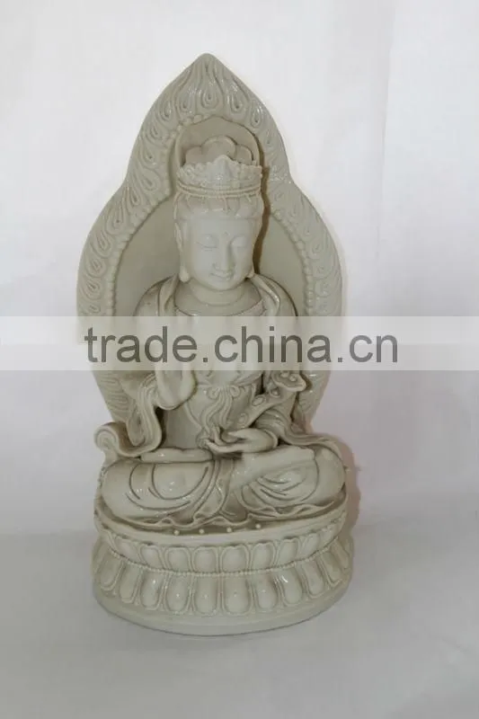 glazed buddha statue