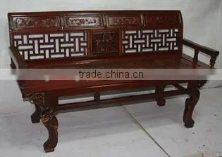 chinese antique long bamboo armchair