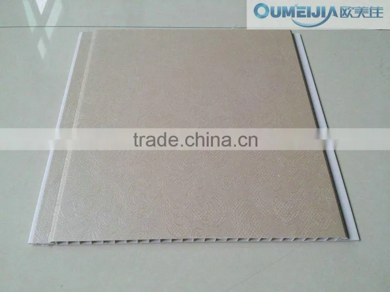 OUMEIJIA Latest Fashion pvc wooden design wall panel of decorative room panels