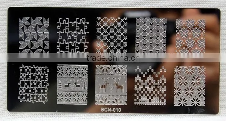 Nail DIY Tips Design Black Nail Art Image Printing Plate Polish Stamping Template low-priced