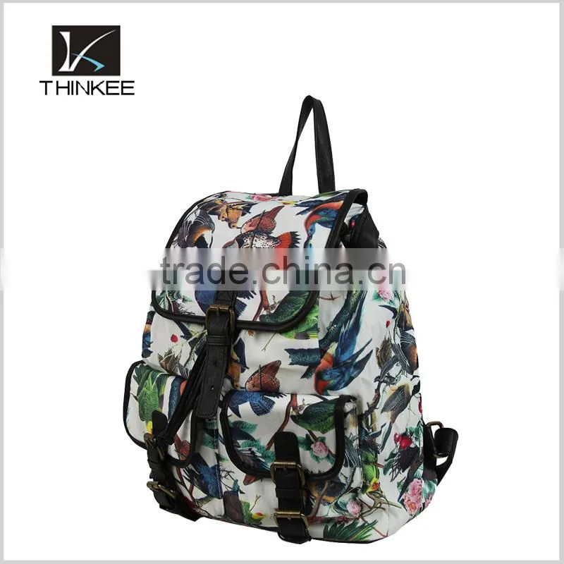 Girls drawstring bag 2016 new model hot sale fashion drawstring backpack bag