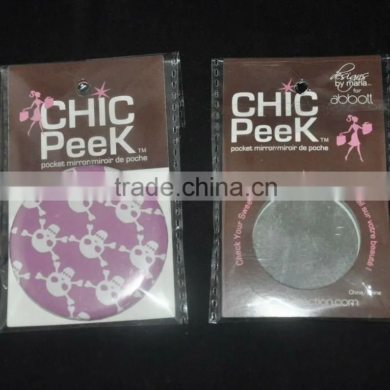 Promotion popular gifts pocket mirror for girls