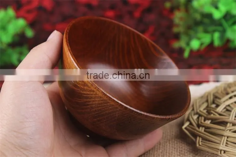 Natural wood tableware wooden bowl