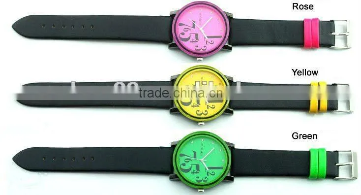 hot sale colorful sports waterproof silicone watch ladies