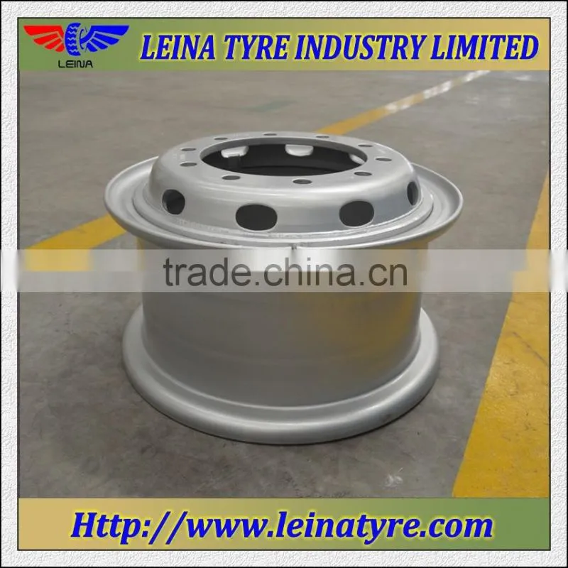 17.5X6.00 tubeless steel truck wheel rim for tyre 215/75R17.5 8R17.5