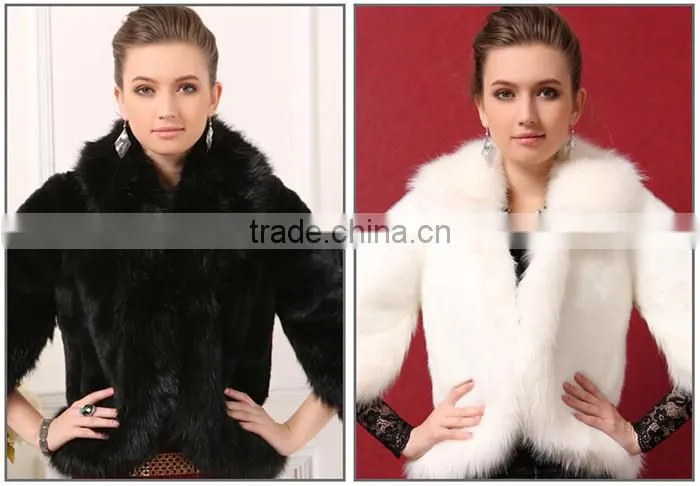 2016 high -end new fashion faux fox fur vest