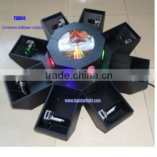 Combined led&laser octopus/green laser light