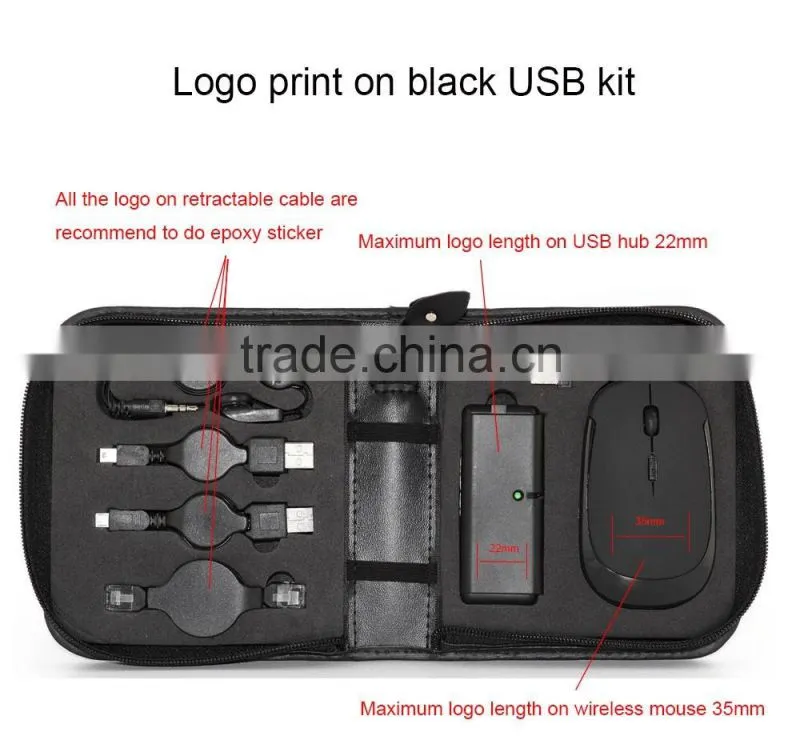 Computer accessories laptop accessory usb travel set IT kits for promotional