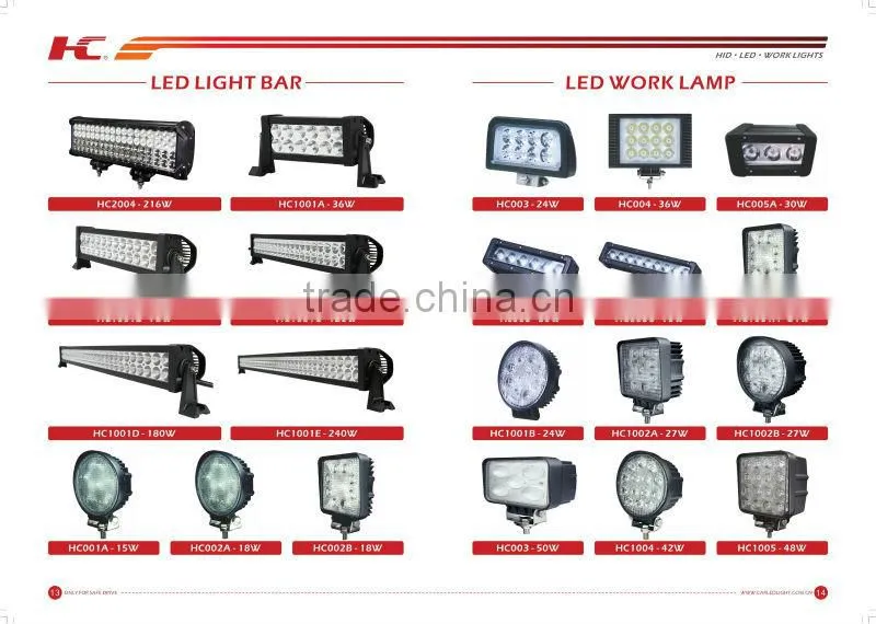 12V LED work light New design for truck,excavator and other heavy equipment