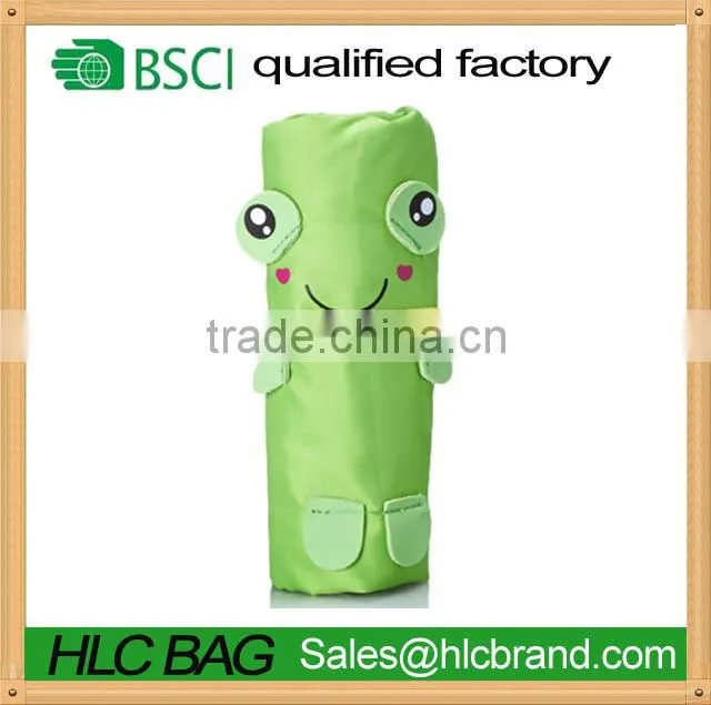 HL-PB185 Reusable foldable bag Shopping Tote Bag - Folded into a Frog - Green
