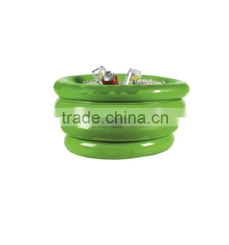 pvc plastic floating ice bucket/ inflatable ice bucket/inflatable beer cooler