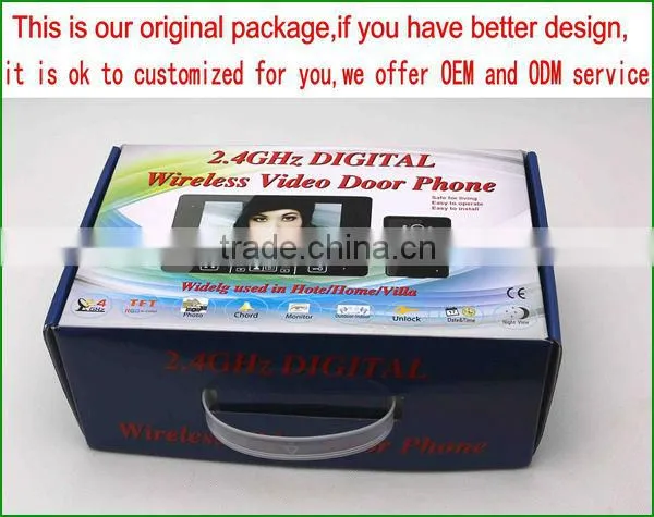 High-strength tempering glass wireless door phone intercom electronic door lock