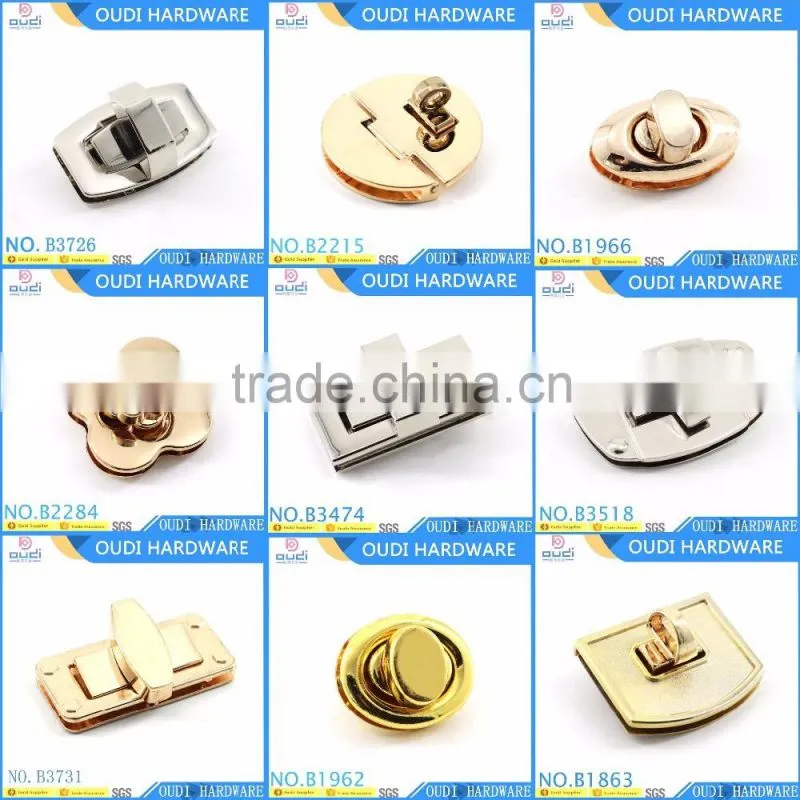 best wholesale zinc alloy case bag turn lock,factory supply high quality low price bag accessories bag turn lock.