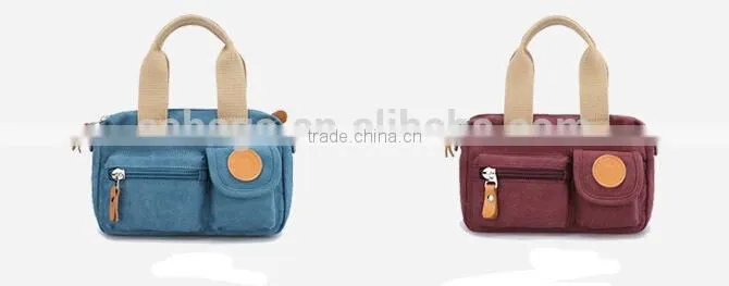2015 new product canvas ladies handbag manufacturers