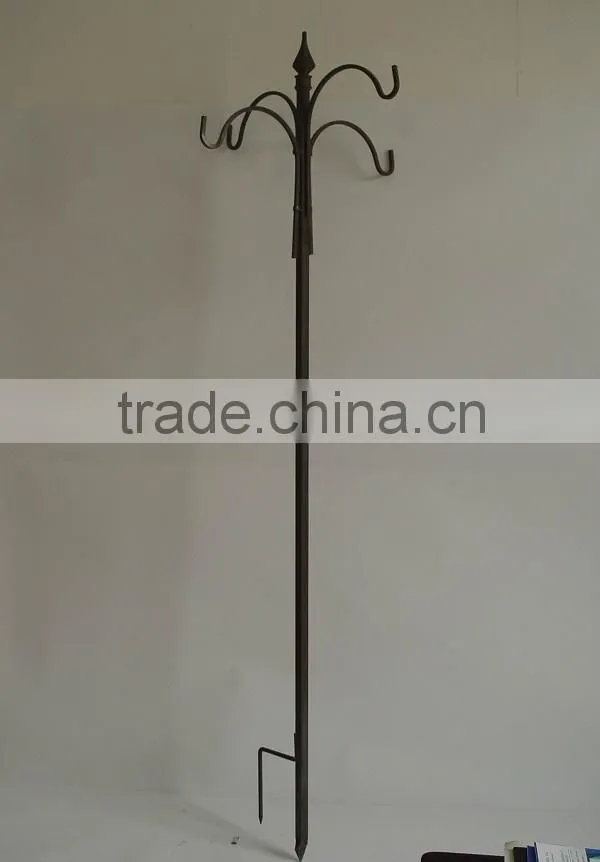 decorative metal garden hanging shepherd hook