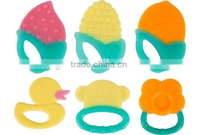 wholesale best BPA free baby silicone teether gum massager toothbrush
