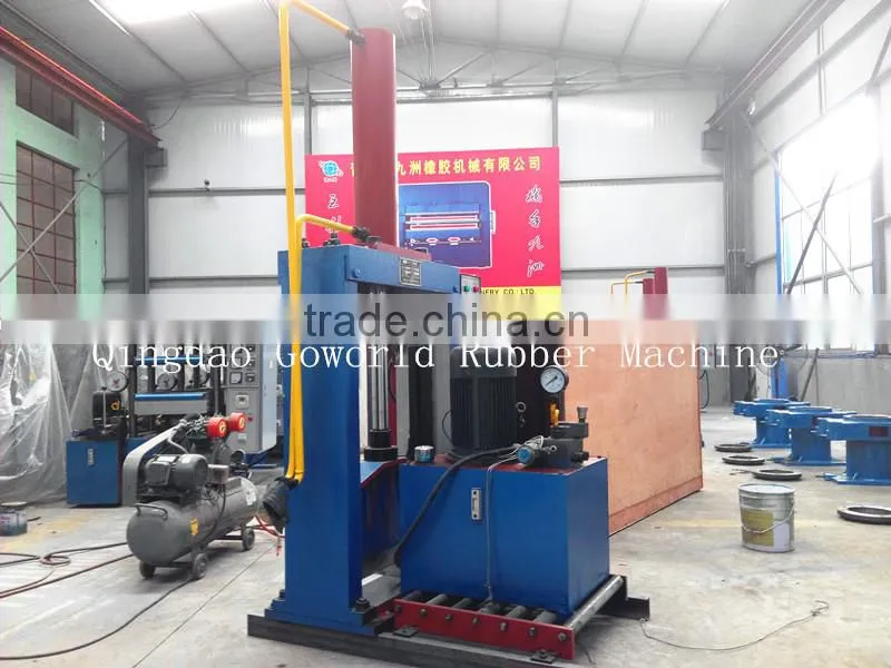 Hydraulic rubber bale cutter machine / rubber strip cutter