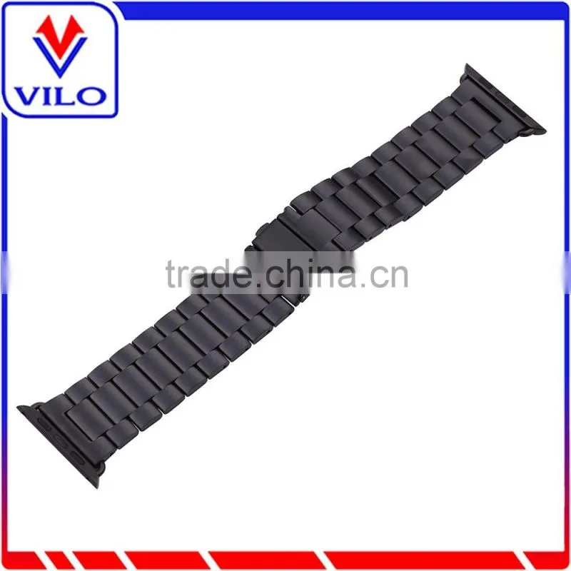 Stainless Steel Metal Wristband HOCO Stainless Steel Watch Strap Classic Buckle Adapter Watch Band for Apple Watch