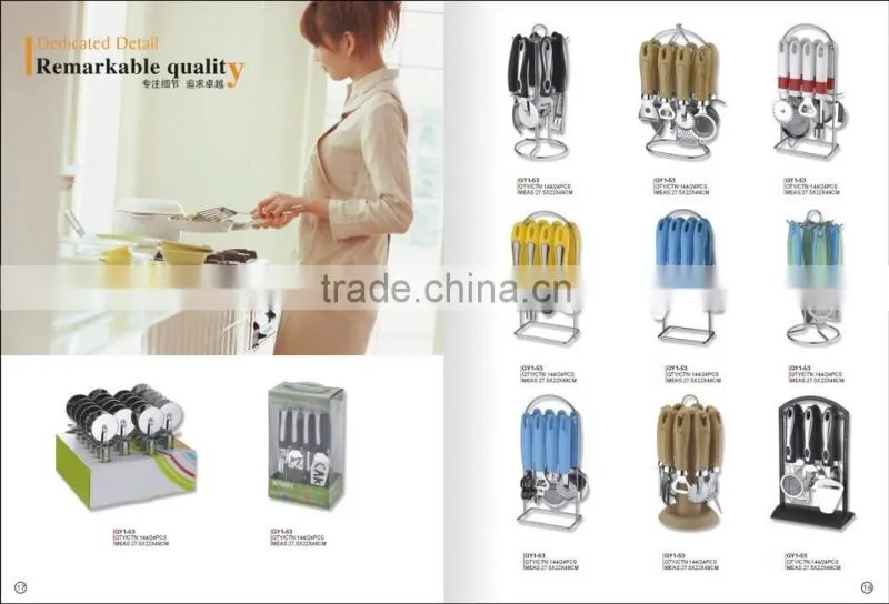Hotchi top quality 3pcs knife knifes with acrylic holder