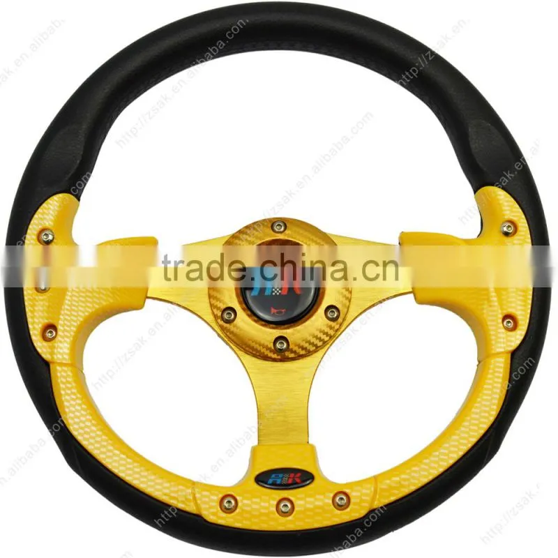 PU colored steering wheel universal steering wheel