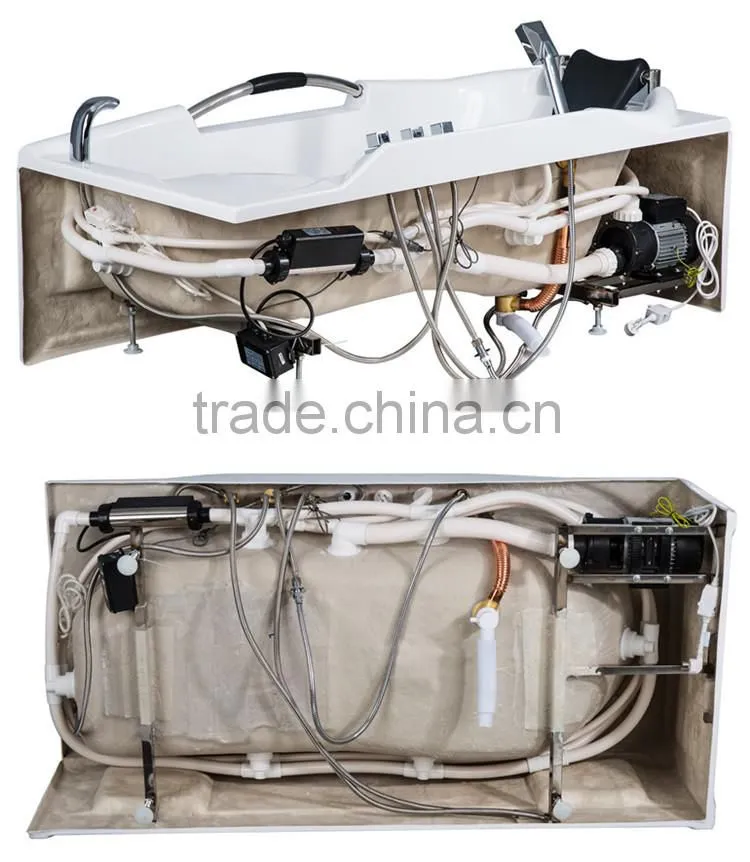 cUPC wall-aganist bathtub,wall against freestanding,elegant acrylic whirlpool massage bathtub