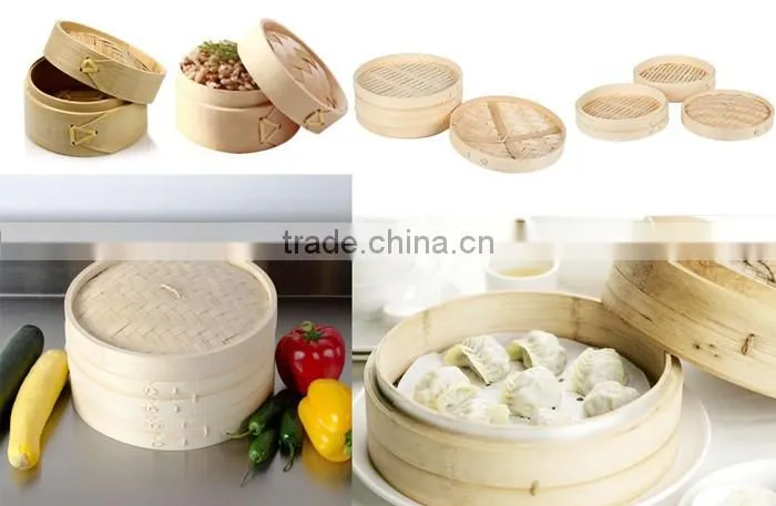 Handmade bamboo cookware vegetable food steamer set