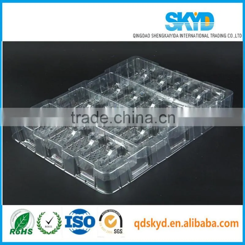 Clear Plastic PVC/PET/PP plastic packaging tray