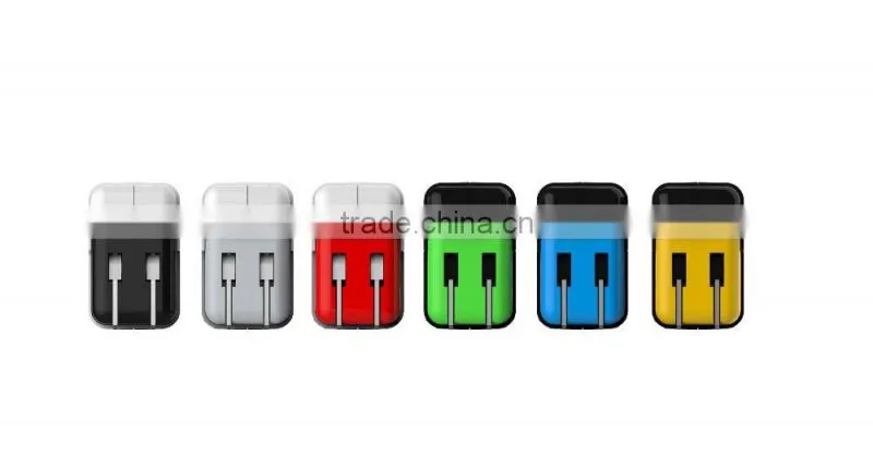 HLT emergency 5V/2.4A portable mobile phone AC charger