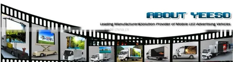 YEESO Advertising trailer, Outdoor mobile advertising vehicle with biggest billboards - T12