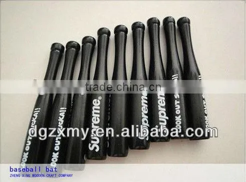Black wooden baseball for children