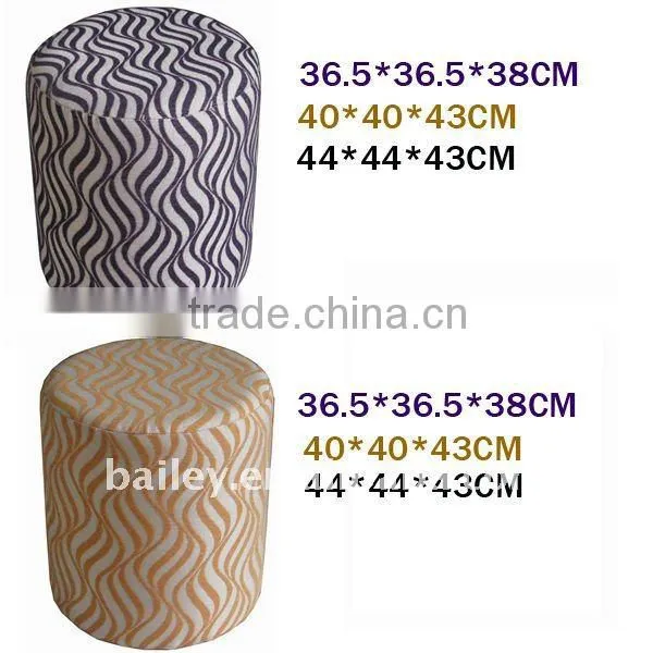 non woven fabric round ottoman stool