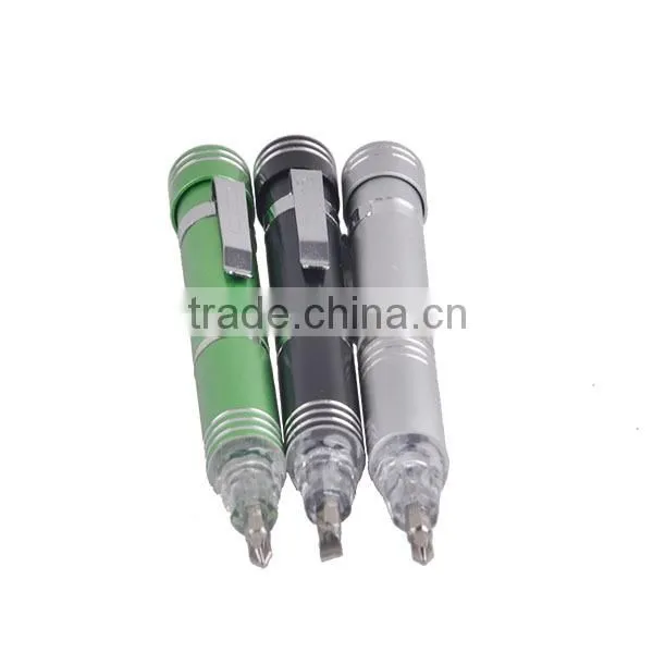 6 Bits Pen Screwdriver with LED Light