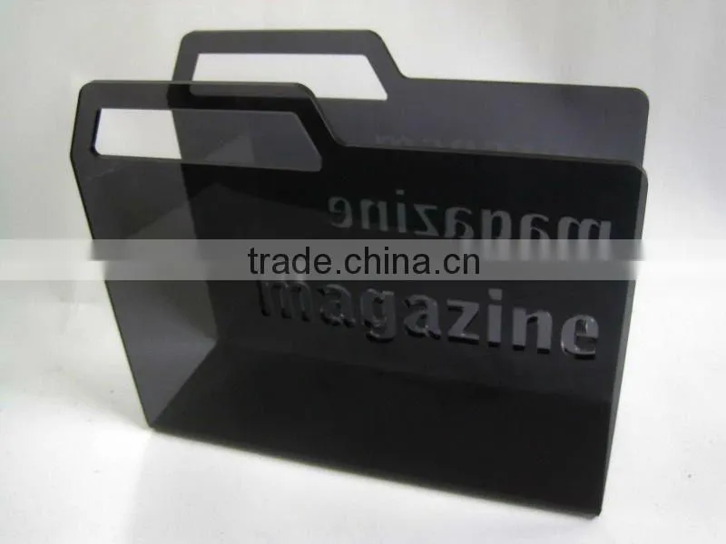 Acrylic Butterfly Magazine,Brochure Storage Stand /Rack/ Display/Shelf/ Holder