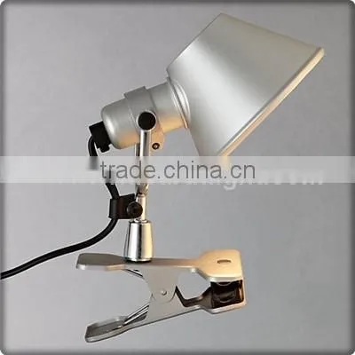 UL CUL Listed Silver Steel Hotel Clamp Reading Lamp Can Be Attached Where You Like T30135