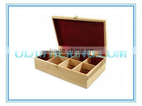 8 compartments white lacquer finish tea bags holder