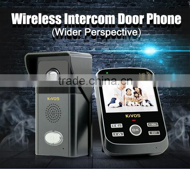 wireless doorphone for apartment motion sensor door bell remote unlock video phone